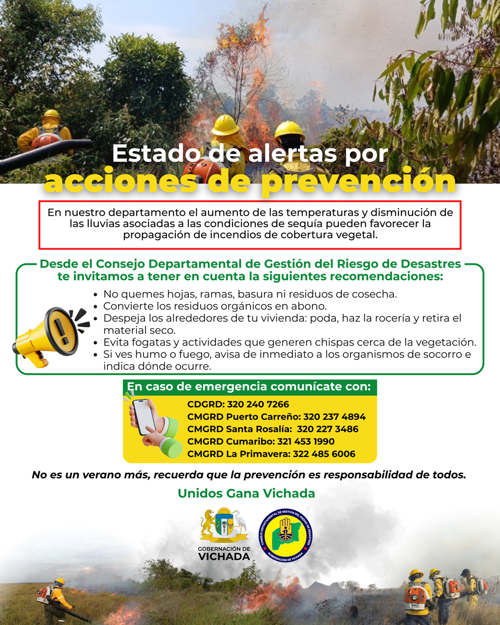 Acciones de prevención ante el aumento de temperaturas